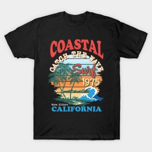 Coastal Surf Coconut Girl Clothes Trendy Beachy Gift for Men Women T-Shirt